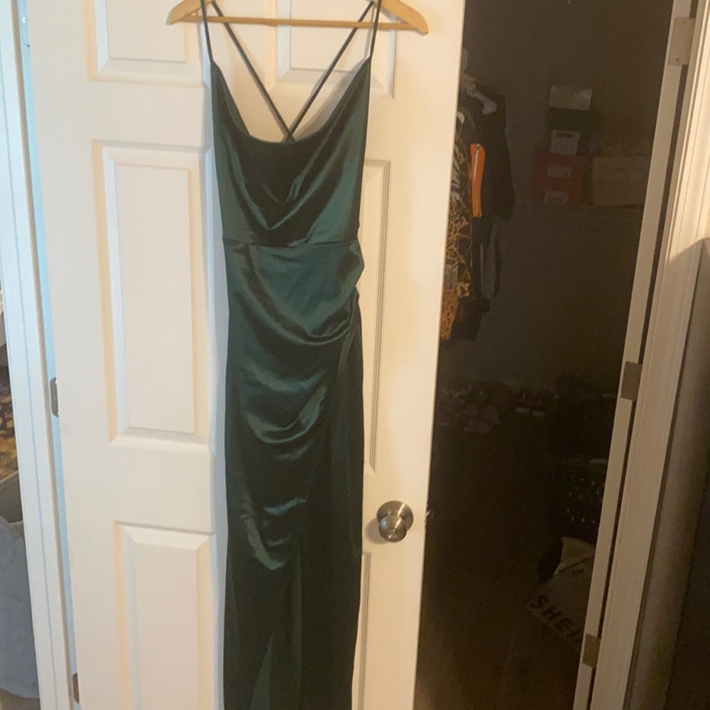 Satin bridal dress